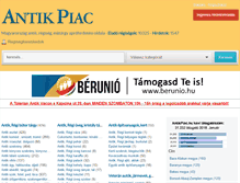 Tablet Screenshot of antikpiac.hu